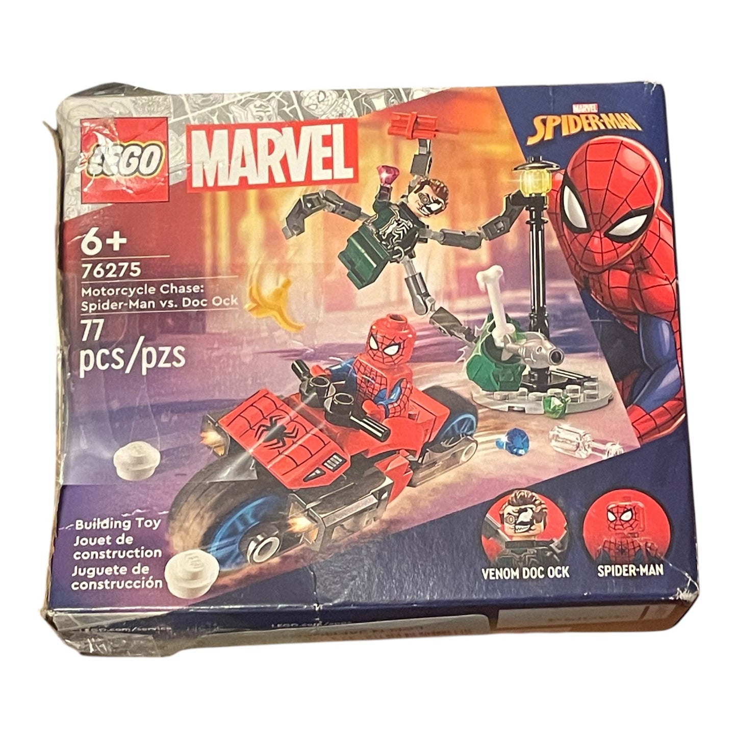 LEGO Motorcycle Chase : Spider-Man vs. Doc Ock by